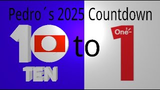 Pedro´s 2025 Countdown 1: 10 to 1