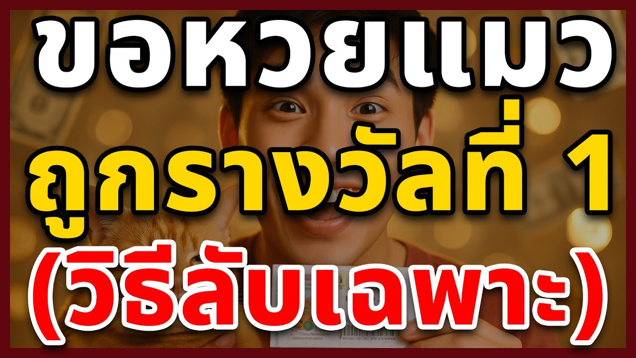 วิธีขอหวยจากแมว! (ฉบับไม่เข้าตัว) ทำแบบนี้...น้องจะคาบ 