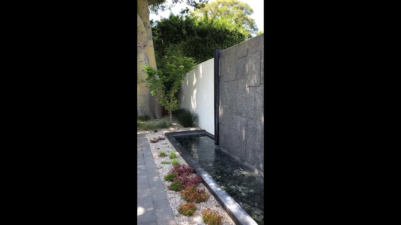 Beautiful custom water feature wall 
