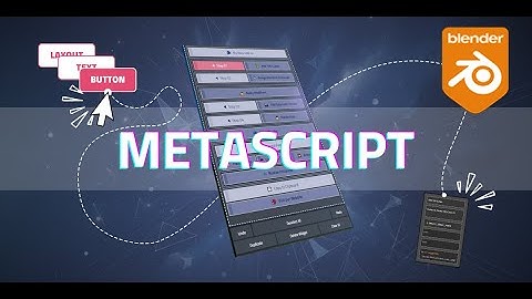How to Make Blender Add-ons with DRAG & DROP | Metascript Tutorial