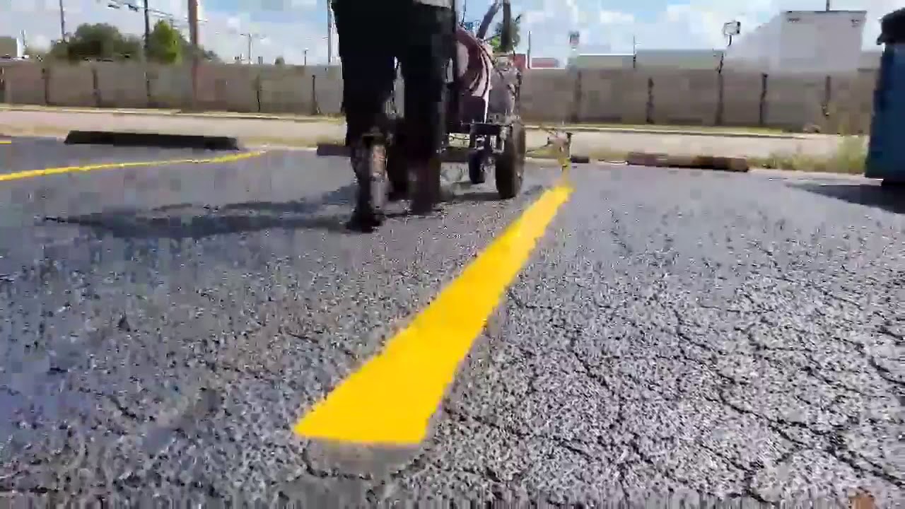 Parking lot striping YouTube
