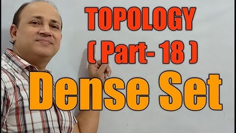 topology  mathematics in hindi for Msc      dense set in topology maths by Hd sir