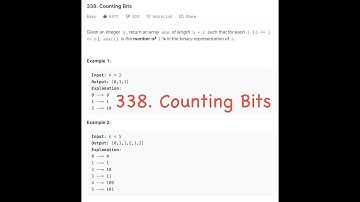 1st March Leetcode Daily 338. Counting Bits- Problem Statemnt(Hindi) #shorts #description