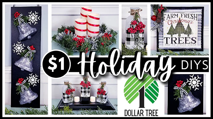 *NEW* DOLLAR TREE CHRISTMAS DIY 2021 | EASY Holiday DIYs | BUFFALO CHECK | Home Decor & Calendar DIY