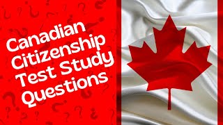 Canadian Citizenship Test 2024: Study Guide Series Part 1