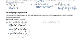 Multiplying Polynomials Part 1 of 3