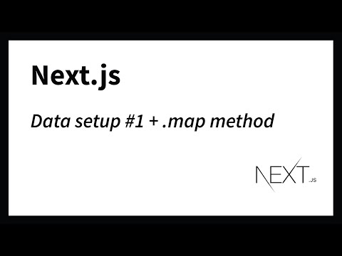 Setting up data example #1 and using map method (Nextjs 13)