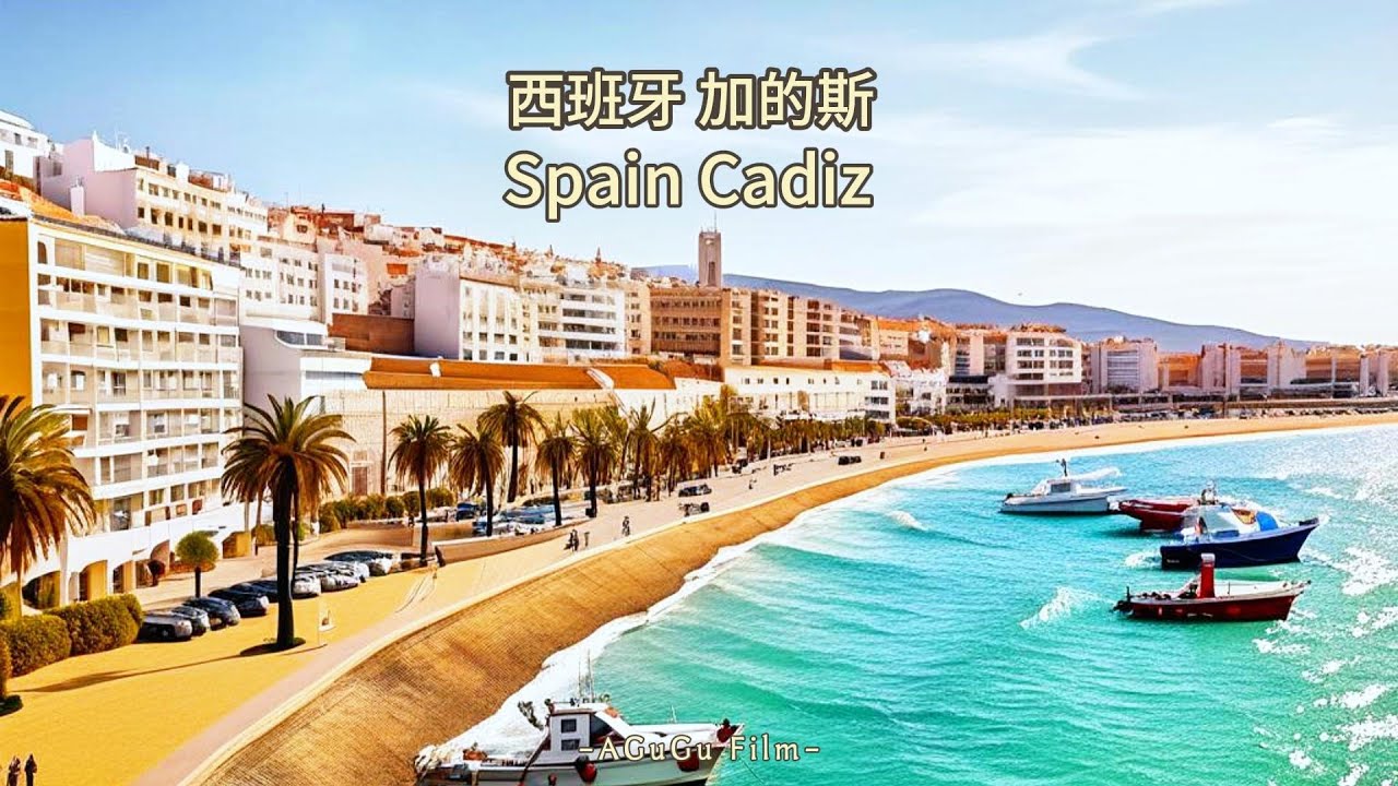 西班牙加的斯Cadiz：美丽海滨徒步之旅 - YouTube