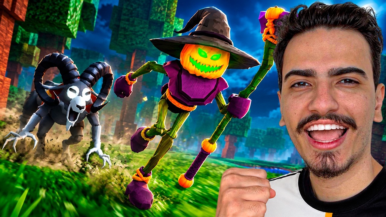 AJUDEI o SR ABOBORA do HALLOWEEN na NOVA ATUALIZAÇÃO do 99 NOITES NA FLORESTA 🎃🦇