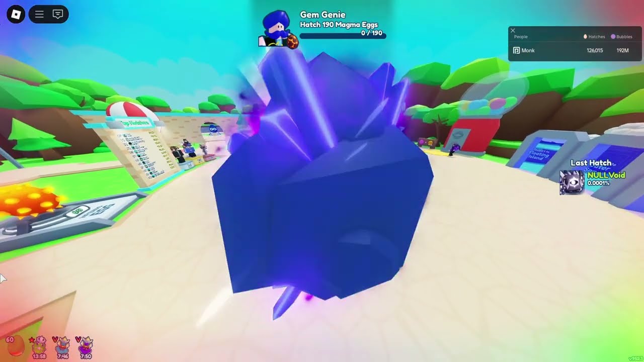 What it looks like to HATCH a NULLVOID in BUBBLEGUM SIMULATOR INFINITY