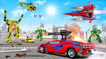 Mech Robot Transforming Games Excavator Jet Car Multiple Robot Transform Android Gameplay #robotgame