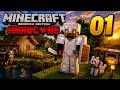 Vou Tentar Zerar o Minecraft Hardcore no Bedrock #1