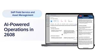 SAP Field Service and Asset Management 2608 | AI-Powered Operations