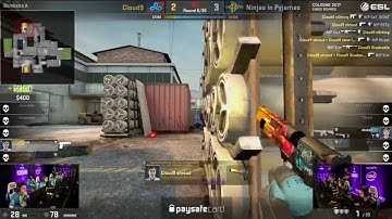 shroud 4K deagle vs NiP [ ESL One Cologne 2017 ]