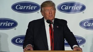 Trump touts Carrier deal at Indianapolis plant
