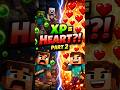 Minecraft but it's xp equals to heart part-2 #shorts #shortsfeed #youtubeshorts