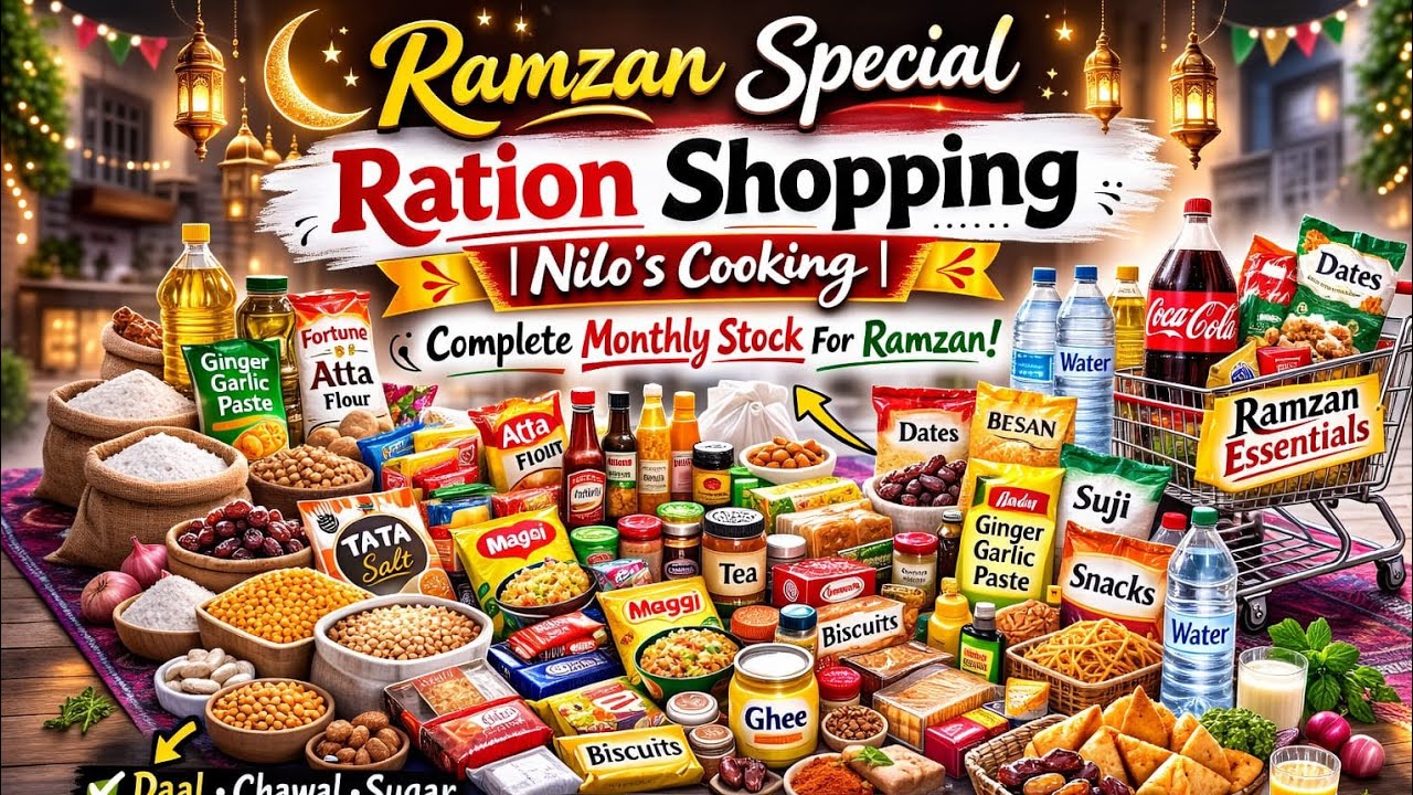 Ramzan Special Monthly Ration Shopping 🛒 | Pooray Mahine Ka Stock | Ramadan Essentials 2026#Ramzan