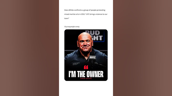 Dana White STUNS Protesters With Savage Comeback: 'I’m the Owner!' 🔥🤣