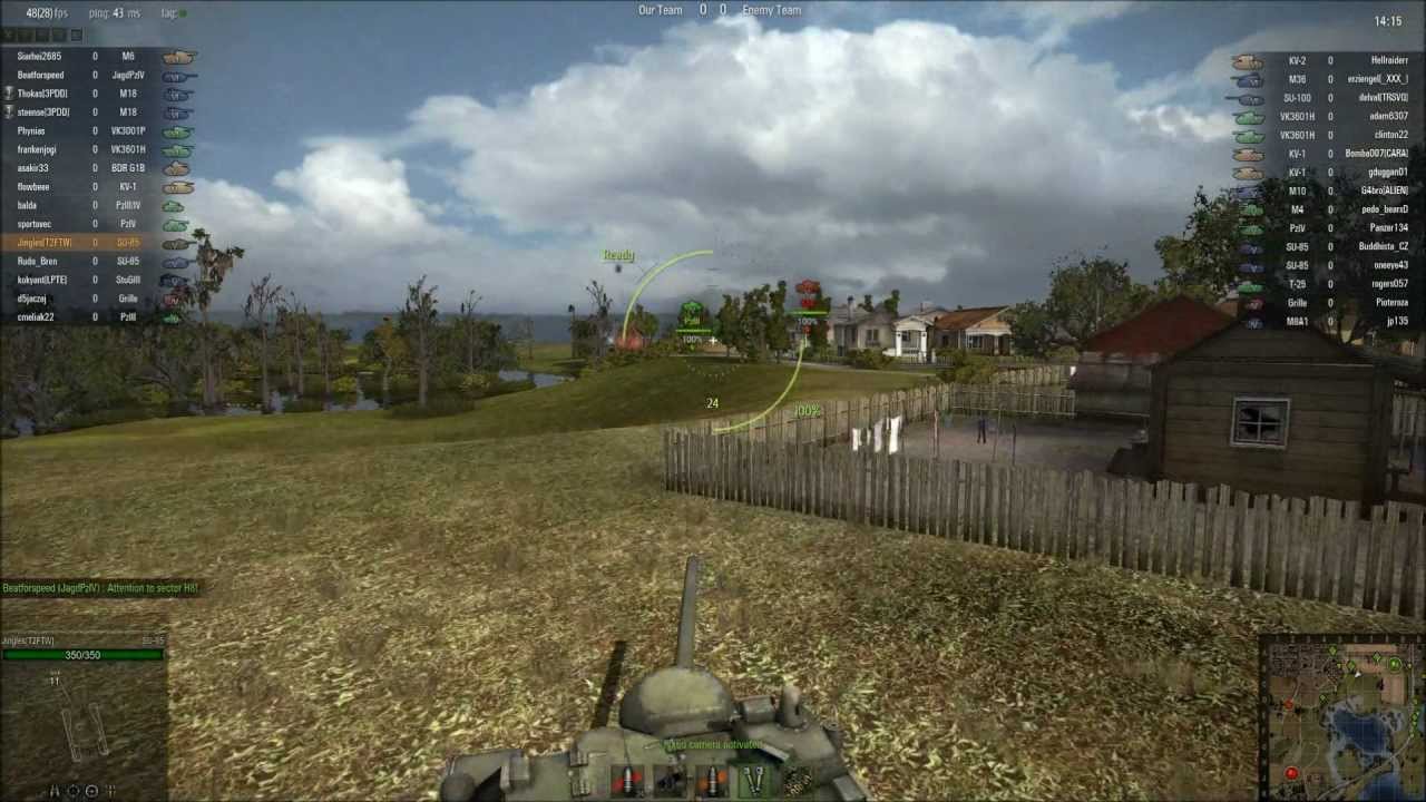 gaming logo World of Tanks - SU-85 Tier 5 Tank Destroyer - BOOM! Headshot!