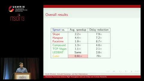 Sprout: Stochastic Forecasts Achieve High Throughput and Low Delay over Cellular Networks