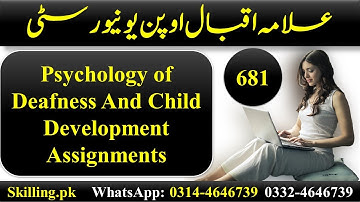 AIOU Code 681 Psychology of Deafness And Child Development Semester Spring 2022 Assignment 1