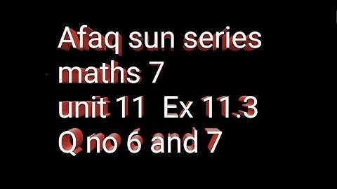 class 7 maths chapter practical geometry || Afaq aun series || ex 11.3