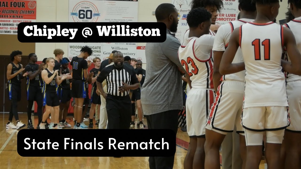 1A State Finals Rematch | Chipley @ Williston High School Highlights | Big Win | Basketball