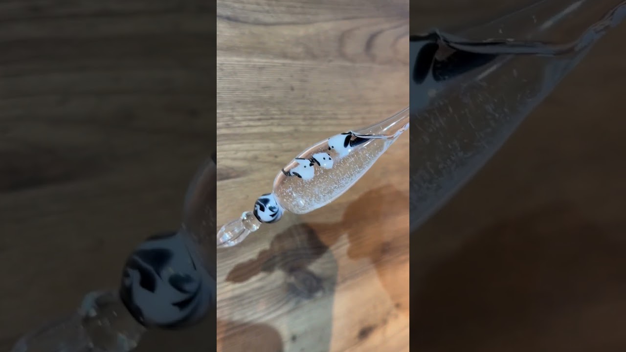 TOMAI Fine Lampwork ガラスペン シマエナガの親子 | おうちde美術館