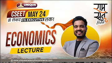 FREE CSEET May 2024 |  Economics Lecture - 5 | CS Shubham Abad