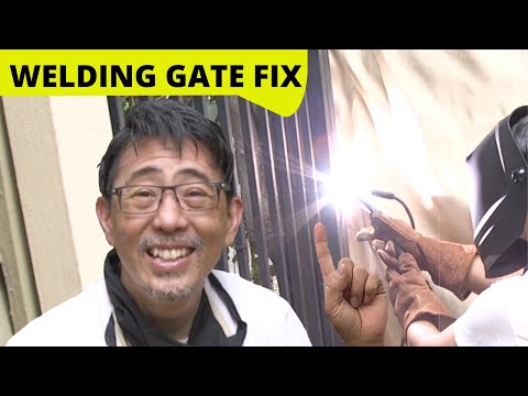 Flux Core Welder Broken Wrought Iron Metal Gate or Fence Fix And Repair Reinforce  Original Easy Fix