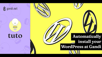 Install your WordPress at Gandi in just a few clicks!