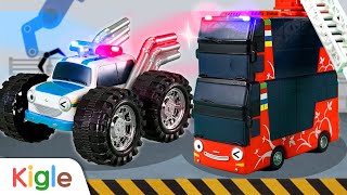 Tayo Bus Kecil | Reparasi Mobil Polisi Bus Tingkat | Tayo the little bus | KigleTV Indonesia