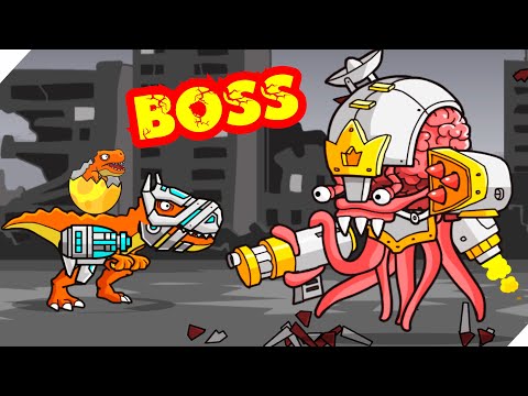 Видео: СПАС МАЛЕНЬКОГО ДИНОЗАВРИКА! - CyberDino T-Rex vs Robots