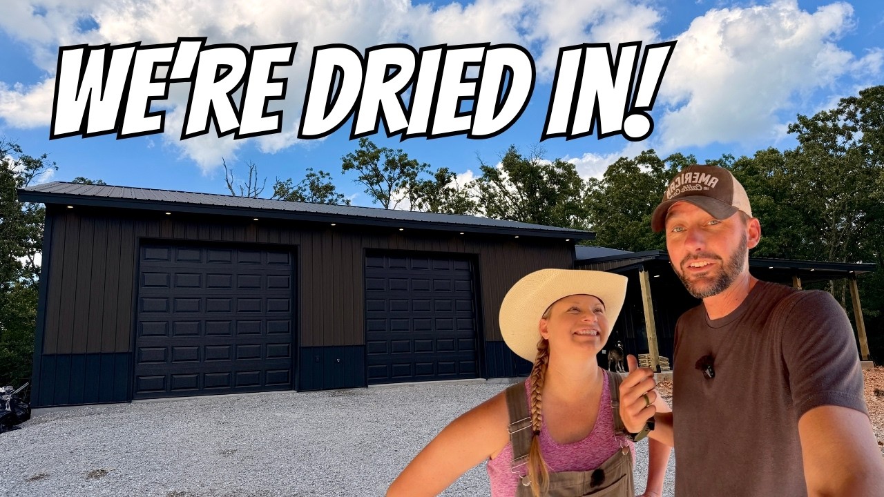 We FINALLY Have GARAGE DOORS On Our Barndo!
