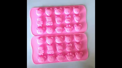 VEDINI 15 CAVITY ANIMAL FACES SHAPE CHOCOLATE MAKING MOLD