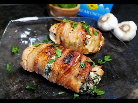 Bacon-Wrapped Cheesy Chicken - What's For Din'? - Courtney Budzyn - Recipe 27