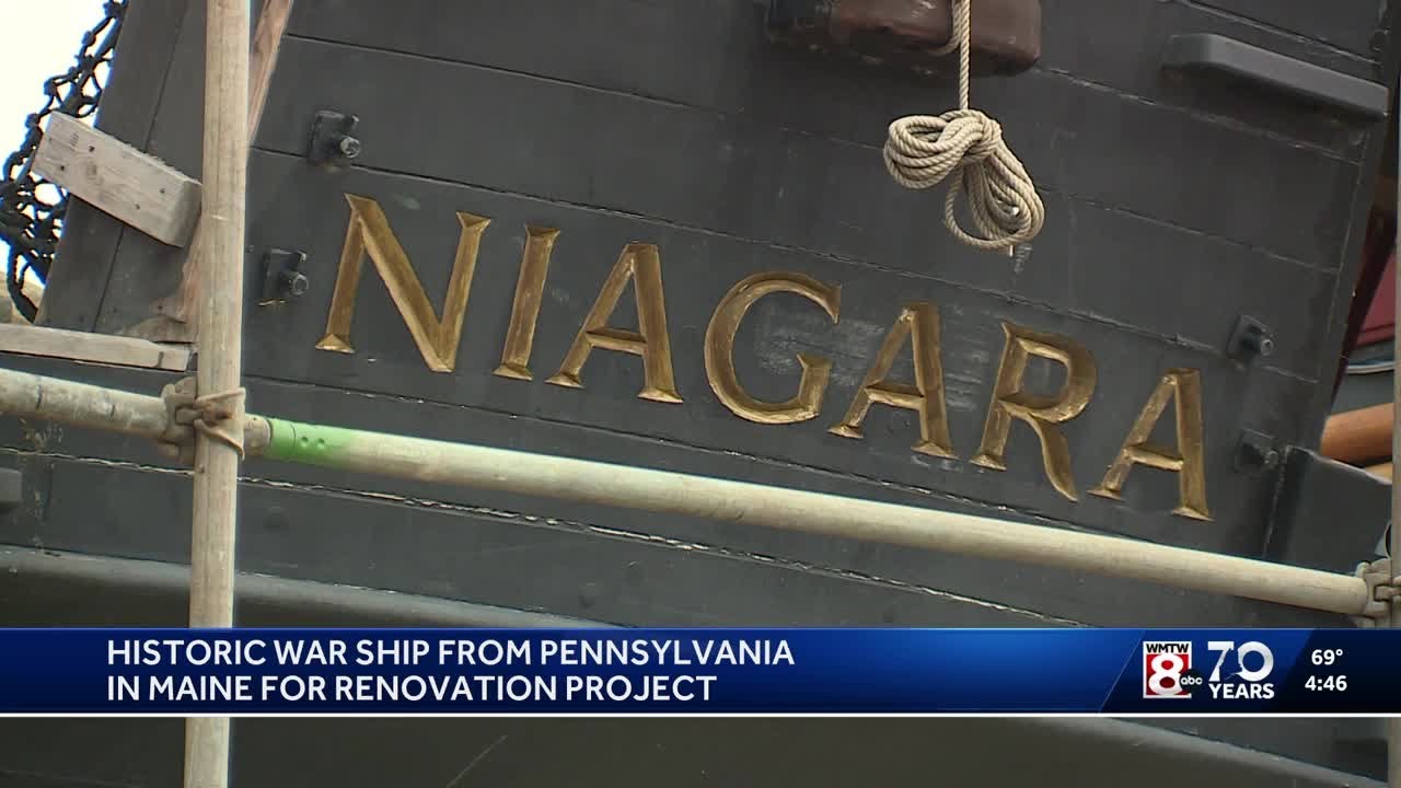 Pennsylvania war ship in Maine for restoration project