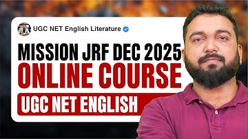 Fresh Online Batch Announced UGC NET/JRF  English Literature