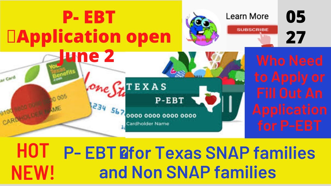 Ebt Card Texas Apply / P Ebt Application Now Open For Families Impacted