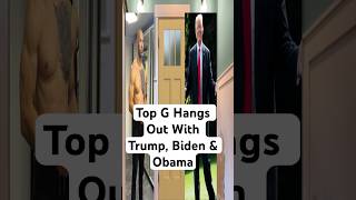 Top G Hangs Out With Trump, Biden & Obama funnyvideos usapresident uspresidents funnyai news
