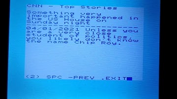 CNN News on a VIC-20