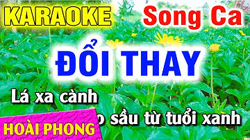 Karaoke Đổi Thay Song Ca Nhạc Sống | Hoài Phong Organ