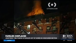 12 Families Displaced In Bronx Apartment Fire