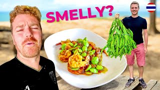 Eating STINK BEANS For the First Time In Thailand ??