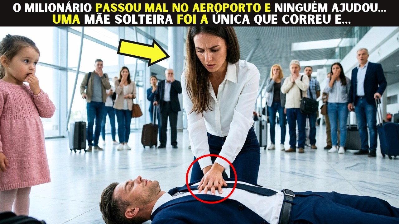 O baque foi seco, e eu vi um homem de fato caído no chão do aeroporto. Ninguém se mexeu. Só telemóveis levantados a filmar. Eu segurava a mão da minha filha de quatro anos, com uma mala velha e a...