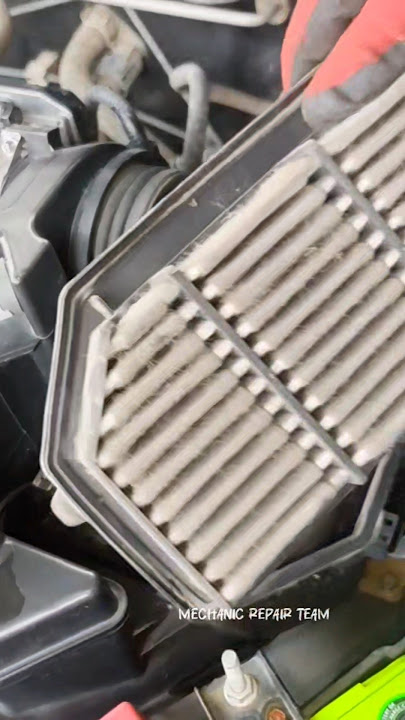 Engine air filter open and replace 👍😊 #shorts