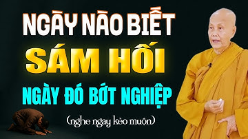 Ngày nào SÁM HỐI ngày đó Bớt Nghiệp - SC. Thích Nữ Tâm Tâm