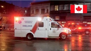 Vancouver BC Ambulances Responding (x2) In The Downtown Eastside + On Scene