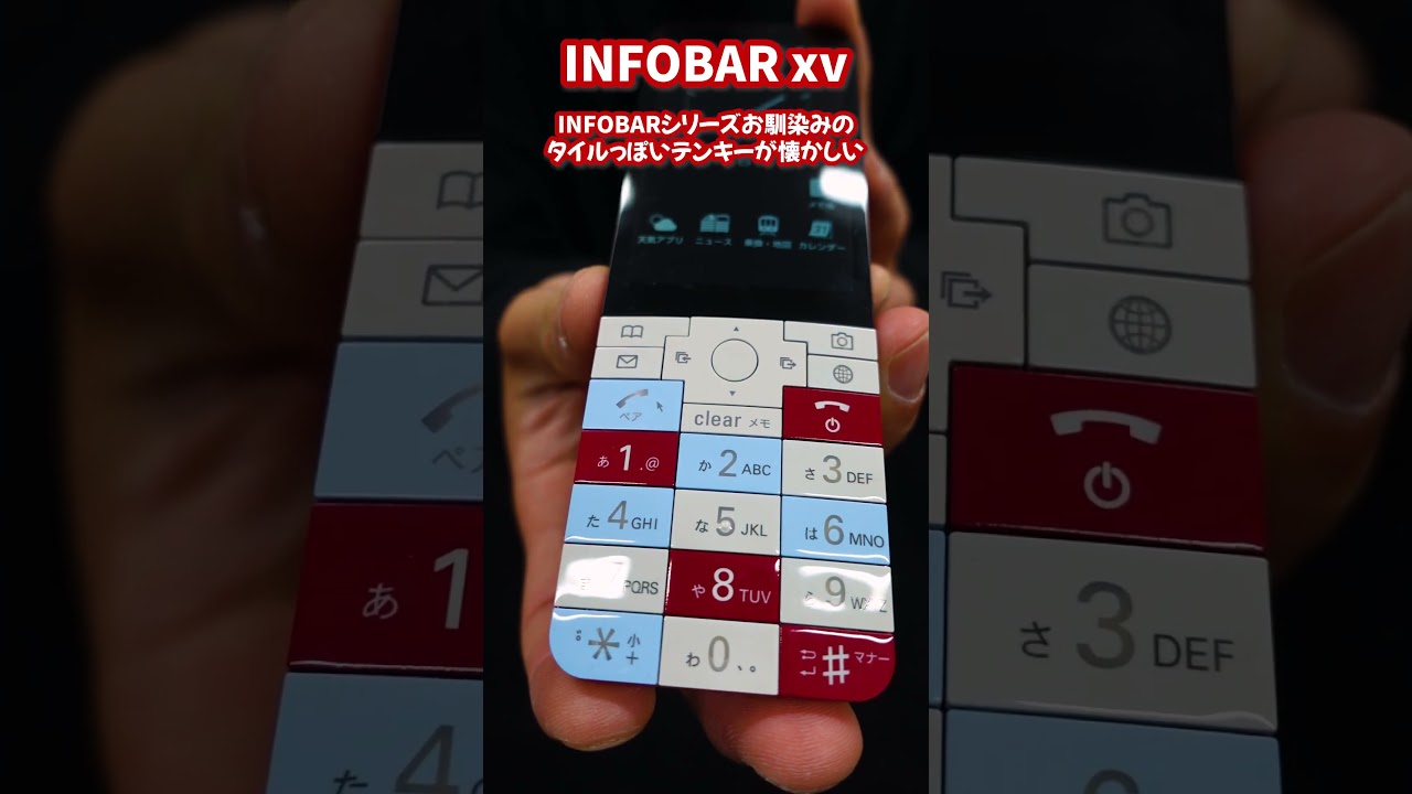 Unboxing enthusiasts have opened the INFOBAR xv, a flip phone
