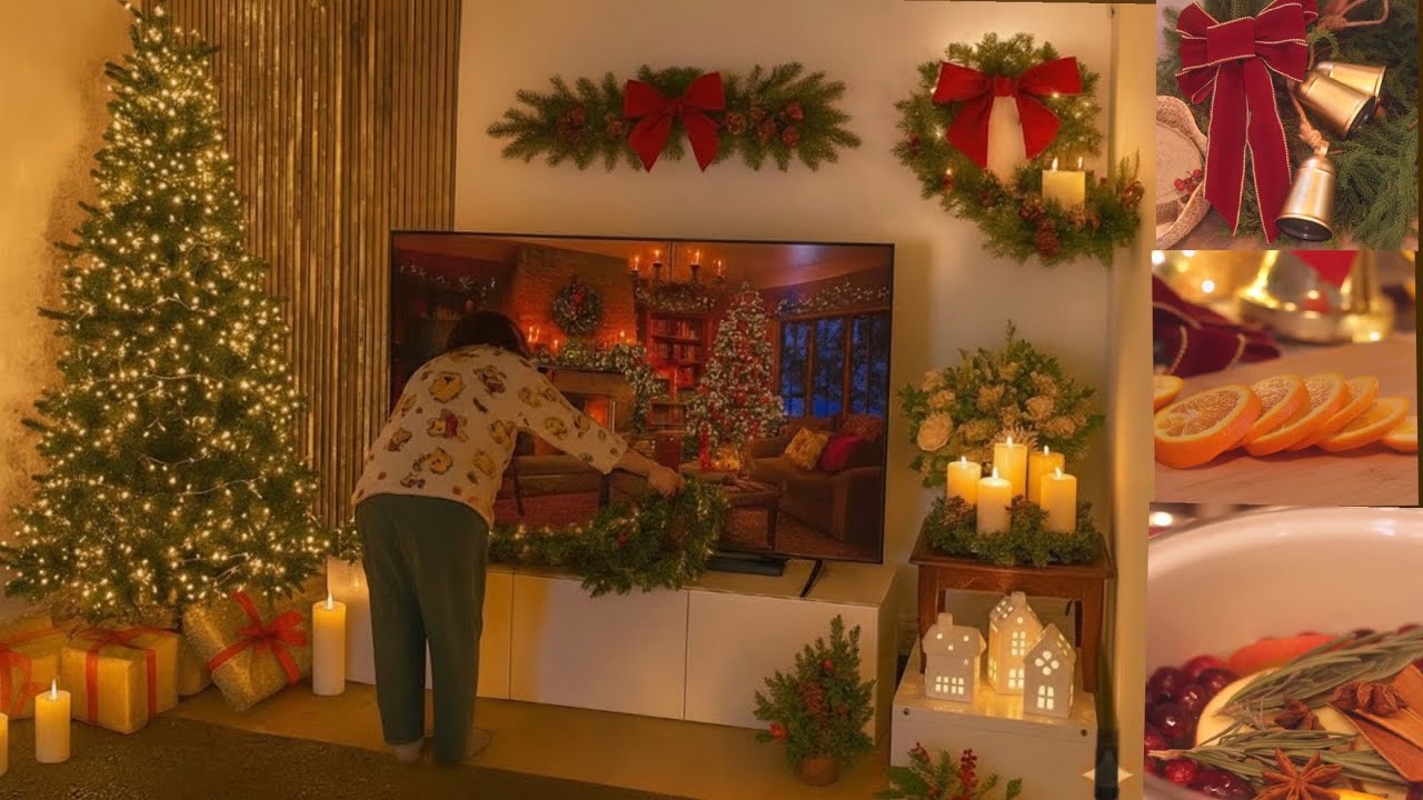 🎄 Уютные рождественские украшения для моего коттеджа | Снежные дни в Англии ❄️